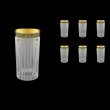 Timeless B0 TMGB SKTO Water Glasses 440ml 6pcs in Lilit Gold. Black D.+SKTO (31-133/bKTO)