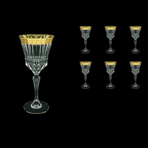 Adagio C2 ANGC Wine Glasses 280ml 6pcs in Romance Golden Classic Decor (33-483)