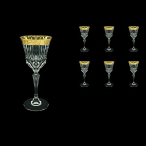 Adagio C3 ANGC Wine Glasses 220ml 6pcs in Romance Golden Classic Decor (33-482)