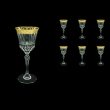 Adagio C3 ANGC Wine Glasses 220ml 6pcs in Romance Golden Classic Decor (33-482)