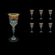 Adagio C3 AEGR Wine Glasses 220ml 6pcs in Flora´s Empire Golden Red Decor (22-592)