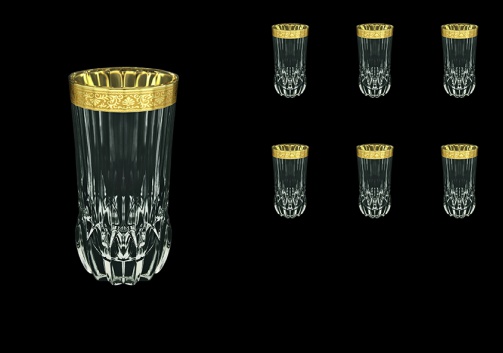 Adagio B0 ANGC Water Glasses 400ml 6pcs in Romance Golden Classic Decor (33-484)