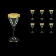 Fusion C3 Fngc Wine Glasses 210ml 6pcs in Romance Golden Classic Decor (33-431)