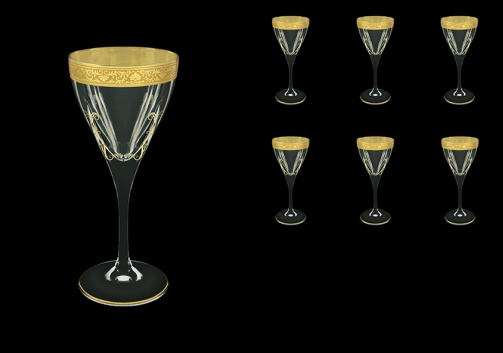 Fusion C3 FNGC H Wine Glasses 210ml 6pcs in Romance Golden Classic Decor+H (33-431/H)