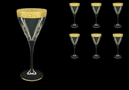 Fusion C2 FNGC H Wine Glasses 250ml 6pcs in Romance Golden Classic Decor+H (33-432/H)