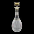 Timeless RD TMGB SKLI Round Decanter 900ml 1pc in Lilit Golden Black D.+SKLI (31-113/bKLI)