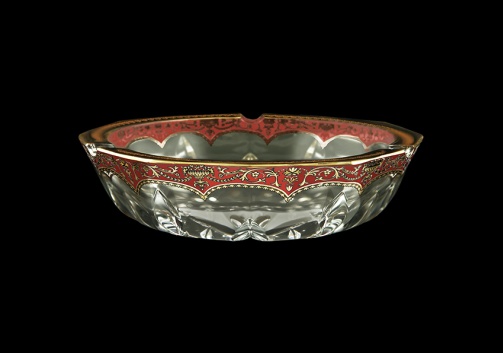 Opera PO OEGR Ashtray d17,5cm 1pc in Flora´s Empire Golden Red Decor (22-539)