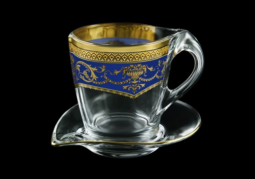 Mamanonmama CA MEGC Cappuccino 260ml 1pc in F. Empire Golden Blue Decor (23-448)