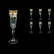 Adagio CFL AEGI Champagne Flutes 180ml 6pcs in Flora´s Empire Golden Ivory Decor (25-594)