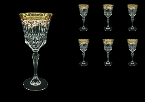 Adagio C2 AEGI Wine Glasses 280ml 6pcs in Flora´s Empire Golden Ivory Decor (25-593)