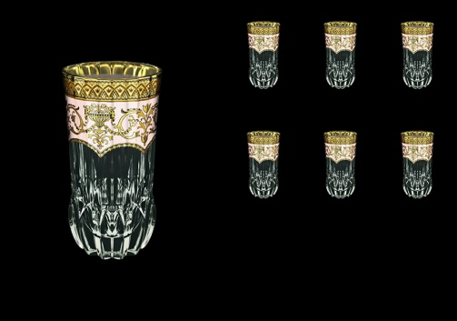Adagio B0 AEGI Water Glasses 400ml 6pcs in Flora´s Empire Golden Ivory Decor (25-596)