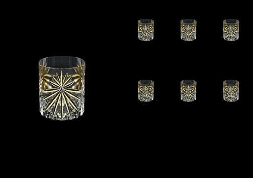 Oasis B2 OOG KCR Whisky Glasses 315ml 6pcs in Full Star Gold+KCR (1310/KCR)