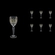 Oasis C5 OCG KCR Liqueur Glasses 78ml 6pcs in Half Star Gold+KCR (1291/KCR)