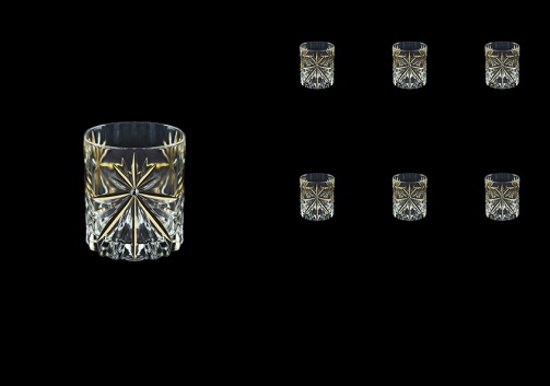 Oasis B2 OCG KCR Whisky Glasses 315ml 6pcs in Half Star Gold+KCR (1293/KCR)