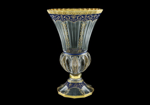 Adagio VVA AEGC H Vase 35cm, 1pc in Flora´s Empire Golden Blue Decor+H (23-535/H)