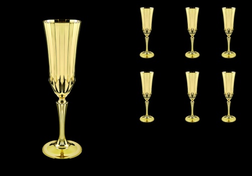 Adagio CFL AAG Champagne Flutes 180ml 6pcs in Gold (1316)