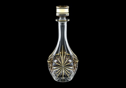 Oasis RD OOG Round Decanter 1000ml, 1pc in Full Star Gold (1307/KCR)
