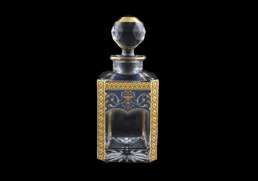 Provenza WD PEGC Whisky Decanter 750ml 1pc in Flora´s Empire Golden Blue Decor (23-528)