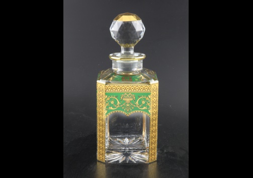 Provenza WD PEGG Whisky Decanter 750ml 1pc in Flora´s Empire Golden Green Decor (24-528)