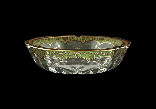 Opera PO OEGG Ashtray d17,5cm 1pc in Flora´s Empire Golden Green Decor (24-539)