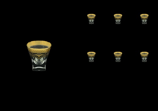 Fusion B5 FEGB Liqueur Tumblers 65ml 6pcs in Flora´s Empire Golden Black Decor (26-540)