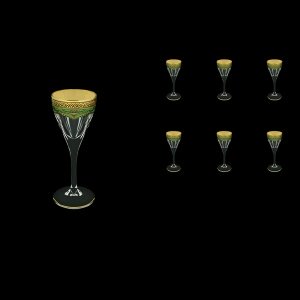 Fusion C5 FEGG Liqueur Glasses 70ml 6pcs in Flora´s Empire Golden Green Decor (24-541)