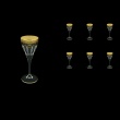 Fusion C5 FEGB Liqueur Glasses 70ml 6pcs in Flora´s Empire Golden Black Decor (26-541)