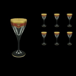 Fusion C3 FEGR Wine Glasses 210ml 6pcs in Flora´s Empire Golden Red Decor (22-542)