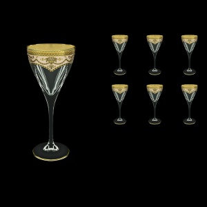 Fusion C2 FEGI Wine Glasses 250ml 6pcs in Flora´s Empire Golden Ivory Decor (25-543)