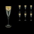 Fusion CFL FEGI Champagne Flutes 170ml 6pcs in Flora´s Empire Golden Ivory Decor (25-545)