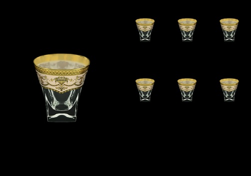 Fusion B2 FEGI Whisky Glasses 270ml 6pcs in Flora´s Empire Golden Ivory Decor (25-547)