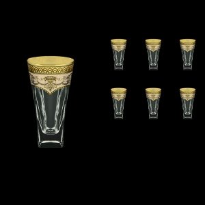 Fusion B0 FEGI Water Glasses 384ml 6pcs in Flora´s Empire Golden Ivory Decor (25-548)