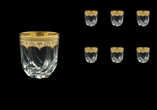 Trix B2 TEGI Whisky Glasses 400ml 6pcs in Flora´s Empire Golden Ivory Decor (25-566)