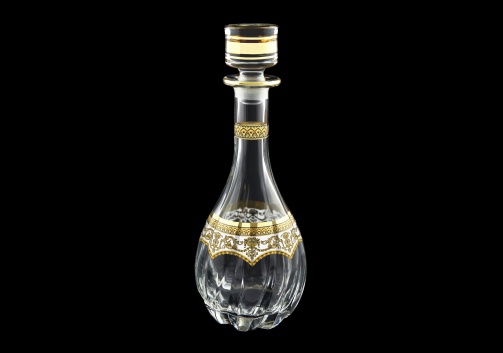 Trix RD TEGW Round Decanter 900ml 1pc in Flora´s Empire Golden White Decor (21-570)