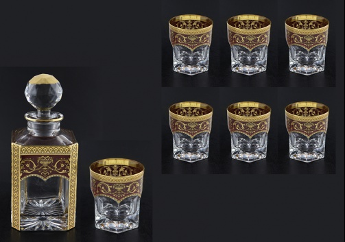 Provenza Set WD+B2 PEGR 750ml+6x280ml 1+6pcs in Flora´s Empire Gold. Red D. (22-528/527)