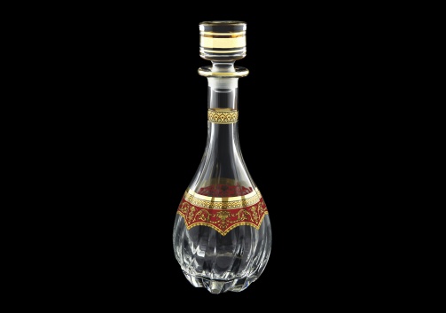 Trix RD TEGR Round Decanter 900ml 1pc in Flora´s Empire Golden Red Decor (22-570)