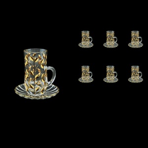 Laurus TS LLG Tea Cup 6x140ml 6pcs in Gold (1358/6)