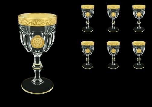 Provenza C2 POGC Wine Glasses 230ml 6pcs in Romance&Leo Golden Classic D. (43-140)