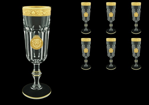 Provenza CFL POGC Champagne Flutes 160ml 6pcs in Romance&Leo Golden Classic D. (43-138)