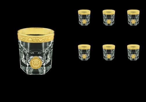 Provenza B2 POGC Whisky Glasses 280ml 6pcs in Romance&Leo Golden Classic D. (43-136)