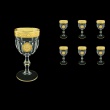 Provenza C3 POGC Wine Glasses 170ml 6pcs in Romance&Leo Golden Classic D. (43-139)