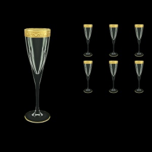 Fusion CFL FNGC Champagne Flutes 170ml 6pcs in Romance Golden Classic Decor (33-434)