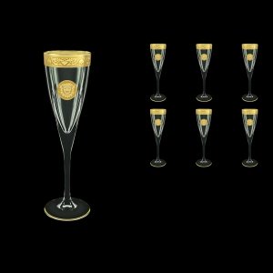 Fusion CFL FOGC Champagne Flutes 170ml 6pcs in Romance&Leo Golden Classic Decor (43-434)