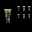 Fusion B0 FMGB H Water Glasses 384ml 6pcs in Lilit Golden Black Decor+H (31-398/H)