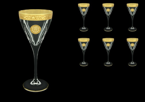 Fusion C2 FOGC Wine Glasses 250ml 6pcs in Romance&Leo Golden Classic Decor (43-432)