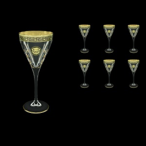 Fusion C2 FOGB H Wine Glasses 250ml 6pcs in Lilit&Leo Golden Black Decor+H (41-432/H)