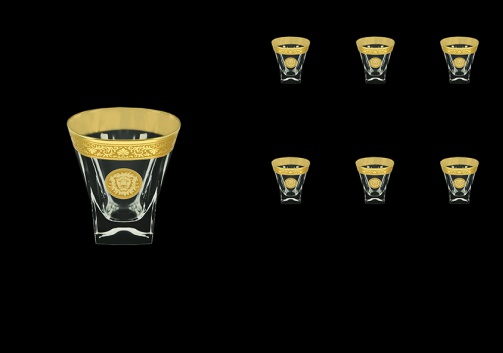 Fusion B3 FOGC Whisky Glasses 200ml 6pcs in Romance&Leo Golden Classic Decor (43-437)