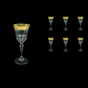 Adagio C4 ANGC Wine Glasses 150ml 6pcs in Romance Golden Classic Decor (33-481)