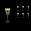 Adagio C4 ANGC Wine Glasses 150ml 6pcs in Romance Golden Classic Decor (33-481)