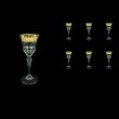 Adagio C5 ANGC Liqueur Glasses 80ml 6pcs in Romance Golden Classic Decor (33-480)